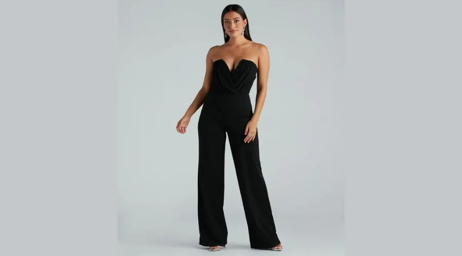Such a Chic Vibe Strapless formal Jumpsuits for women 